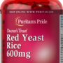 Puritan's Pride Red Yeast Rice 600 Mg, 240 Count, Red yeast rice powder, gelatin. Contains <2% of rice flour, silica, vegetable magnesium stearate