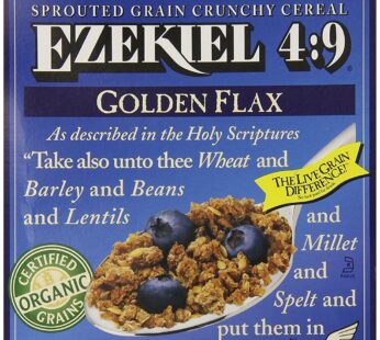 Food For Life Ezekiel 4:9 Organic Sprouted Grain Cereal, Golden Flax, 16-Ounce Boxes (Pack of 6)