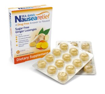 Sea-Band Ginger Lozenges, Drug and Sugar Free, for Motion Sickness and Nausea Relief*