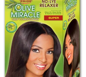 African Pride Olive Miracle Deep Conditioning No-lye Relaxer Kit, Super, 1count