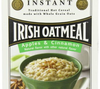 McCANN’S Instant Irish Oatmeal, Apple & Cinnamon, 12.3-Ounce Boxes (Pack of 6)