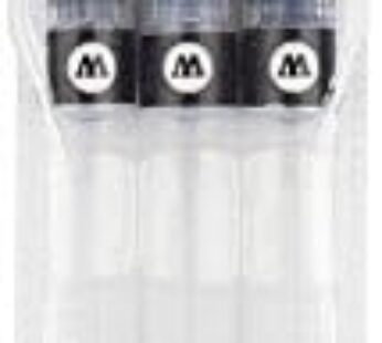 Molotow Premium Aqua Squeeze Pen Basic Set of 3 Empty Refillable Artist Brush Markers