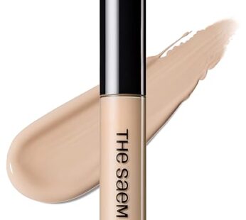 THESAEM Cover Perfection Tip Concealer, Liquid Multi-Use Concealer, Full Coverage Makeup for Acne Dark Spots Dark Circles Hyperpigmentation and Blemishes, 0.2 fl.oz. (#1.75 Middle Beige)