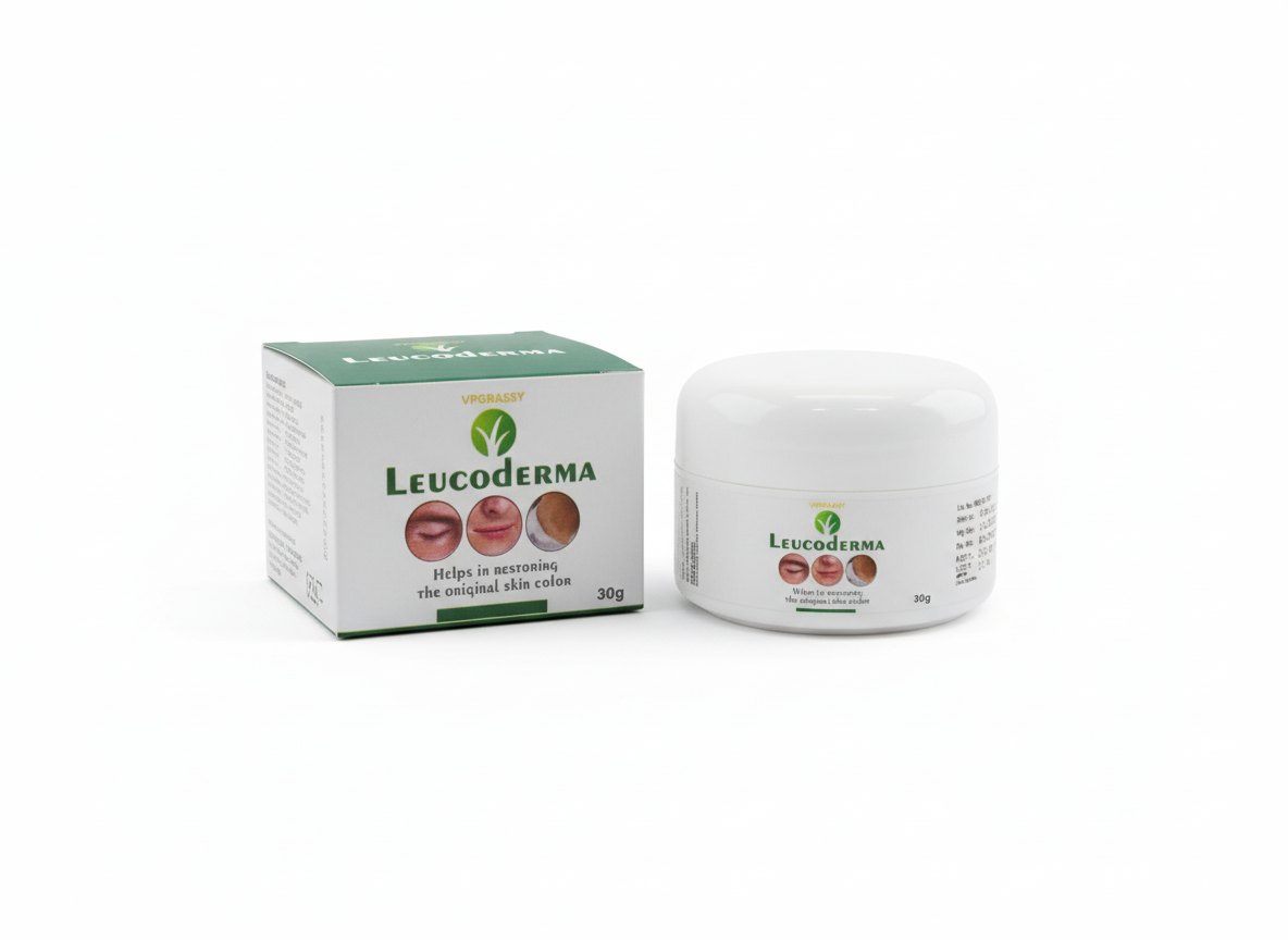VPGRASSY Leugobye Cream 30gm | Ayurvedic Support for Leucoderma & Vitiligo | Helps Improve Skin Pigmentation Naturally
