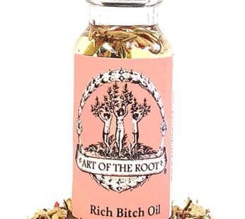 Rich B*tch Oil 1/2 oz | Handmade with Herbs & Essential Oils | Money, Prosperity & Good Fortune Rituals l Wiccan Pagan Magick Hoodoo Spells