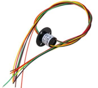 12.5mm 300Rpm 6 Wires CIRCUITSx2A Capsule Electrical Slip Ring for Monitor Robotic Electrical Test Equipment 1Pcs