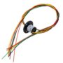12.5mm 300Rpm 6 Wires CIRCUITSx2A Capsule Electrical Slip Ring for Monitor Robotic Electrical Test Equipment 1Pcs