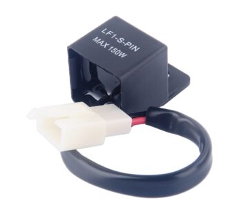 2-Pin LED Flasher Relay, 12V Electronic Fix for Hyper Flash with LED Turn Signals, for Motorcycles and Cars