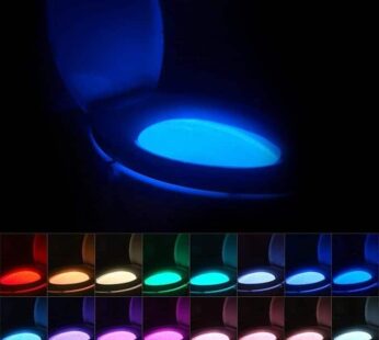 Chunace Toilet Bowl Night Light Motion Sensor, 16 Color Changing LED Gadgets for Bathroom Accessories Decor, Cool Gag Stuff for Men, Kids, Funny Stocking Stuffer Gifts 2026