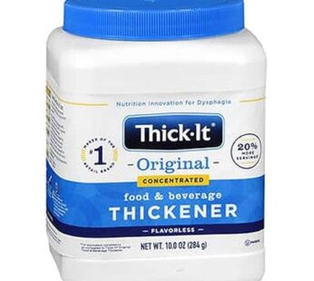 Thick-It Original Concentrated Food & Beverage Thickener, Flavorless Powder for Dysphagia (IDDSI), Easy-to-Mix & Instant Dissolve, Swallowing Aid, Used in Hot & Cold Food, 10 oz Canister
