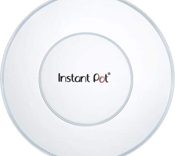 Instant Pot 8QT Silicone Lid, Compatible with 8-Qt Stainless-Steel Inner Pot, Bowl and Food Cover, Microwave Cover for Food, Transparent White