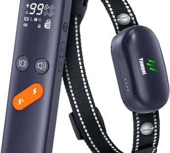 Dog Shock Collar, Electric Dog Training Collar with Remote 2680FT, IPX7 Waterproof Vibrating Dog Collar with 4 Training Modes, Rechargeable E-Collar for All Breeds, Sizes (Upgraded)