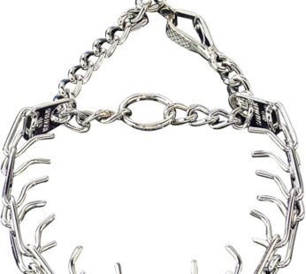Herm Sprenger Chrome Plated Steel Training Prong Collar with Quick Release Snap for Dogs, Small, 2.25mm, 16-Inch (Neck Size up to 12-13 inches)