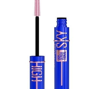 Maybelline Lash Sensational Sky High Washable Mascara, Volumizing, Lengthening, Defining, Curling, Multiplying, Buildable Mascara Make Up Formula, Blue Mist, 1 Count