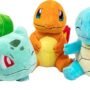 Pokemon 8" Plush Starter 3-Pack Charmander, Squirtle, Bulbasaur - Generation 1 Figure Set - Officially Licensed - Stuffed Animal Toy - Gift for Kids, Boys, Girls - 2+