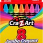 Cra-Z-Art 8ct Jumbo Crayons for Children, Back to School Essential for Ages 3 and Up