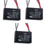 3 Pcs 5 Wire Ceiling Fan CBB61 Capacitor for New TECH 5+5+5uf 50/60Hz 250VAC