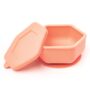 Tiny Twinkle Silicone Suction Bowl with Lid for Baby and Toddler - 100% Silicone - BPA Free - Microwave Safe - Suction Bowls For Baby, Snack Containers For Toddlers (Indigo)