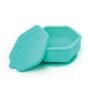 Tiny Twinkle Silicone Suction Bowl with Lid for Baby and Toddler - 100% Silicone - BPA Free - Microwave Safe - Suction Bowls For Baby, Snack Containers For Toddlers (Mint)