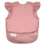 Tiny Twinkle Mess Proof Baby Bib for Girls | Waterproof Toddler Bib for Eating | Baby Apron for Feeding | Machine Washable | Perfect Shower Gift (Taupe, 6?24M)