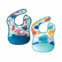Tiny Twinkle Silicone Bibs for Babies 6-24 Months | Waterproof & Mess-Proof Feeding Bibs with Food Catcher Pocket | Baby Led Weaning, Toddler Essentials for Boys & Girls | Baby Shower