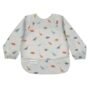 Tiny Twinkle Long Sleeve Bib for Babies & Toddlers | Waterproof Smock Bib for Eating | Machine Washable & Mess-Proof Feeding Essentials | Newborn Shower Gift (Dinosaur, 6?24M)