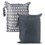 Tiny Twinkle Mess Proof Wet Bags | 2-Pack Reusable Waterproof Wet Bags for Swimsuits | Baby Clothes | Travel & Diaper Bag (Luna)