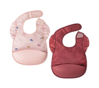 Tiny Twinkle Silicone Bibs for Babies 6-24 Months | Waterproof & Mess-Proof Feeding Bibs with Food Catcher Pocket | Baby Led Weaning, Toddler Essentials for Boys & Girls | Baby Shower