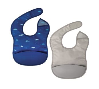 Tiny Twinkle Silicone Bibs for Babies 6-24 Months | Waterproof & Mess-Proof Feeding Bibs with Food Catcher Pocket | Baby Led Weaning, Toddler Essentials for Boys & Girls | Baby Shower