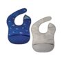 Tiny Twinkle Silicone Bibs for Babies 6-24 Months | Waterproof & Mess-Proof Feeding Bibs with Food Catcher Pocket | Baby Led Weaning, Toddler Essentials for Boys & Girls | Baby Shower