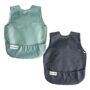 Tiny Twinkle Mess Proof Baby Bibs | 2 Pack Waterproof Toddler Bib for Eating | Baby Apron for Feeding, Machine Washable, Perfect Shower Gift (Sage Charcoal, 6?24M)