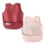 Tiny Twinkle Mess Proof Baby Bibs | 2 Pack Waterproof Toddler Bib for Eating | Baby Apron for Feeding, Machine Washable, Perfect Shower Gift (Rose Burgundy, 6?24M)