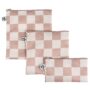Tiny Twinkle Reusable Snack Bags for Kids ? 3 Pack Snack Pouches & Sandwich Bag for Toddlers ? Machine Washable, Mess-Proof for Lunch & Travel (Beige Checkers)