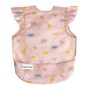 Tiny Twinkle Mess Proof Baby Bib for Girls | Waterproof Toddler Bib for Eating | Baby Apron for Feeding | Machine Washable | Perfect Shower Gift (Petite Safari, 6?24M)