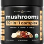 NutraChamps Organic Mushroom Powder - 10-in-1 Complex - Mushroom Supplement Powder Blend for Memory, Focus & Immune Support - 8oz (8.0 OZ, Mushroom Blend)