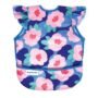 Tiny Twinkle Mess Proof Baby Bib for Girls | Waterproof Toddler Bib for Eating | Baby Apron for Feeding | Machine Washable | Perfect Shower Gift (Floral Blue, 6?24M)