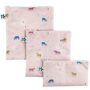 Tiny Twinkle Reusable Snack Bags for Kids ? 3 Pack Snack Pouches & Sandwich Bag for Toddlers ? Machine Washable, Mess-Proof for Lunch & Travel (Unicorn)
