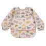 Tiny Twinkle Long Sleeve Bib for Babies & Toddlers | Waterproof Smock Bib for Eating | Machine Washable & Mess-Proof Feeding Essentials | Newborn Shower Gift (Flutter, 6?24M)