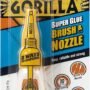 Gorilla 4044510 10g Brush & Nozzle Super Glue, Pack - 1, Opaque, 10 Grams