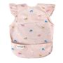 Tiny Twinkle Mess Proof Baby Bib for Girls | Waterproof Toddler Bib for Eating | Baby Apron for Feeding | Machine Washable | Perfect Shower Gift (Unicorn Confetti, 6?24M)