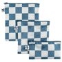 Tiny Twinkle Reusable Snack Bags for Kids ? 3 Pack Snack Pouches & Sandwich Bag for Toddlers ? Machine Washable, Mess-Proof for Lunch & Travel (Blue Checkers)