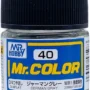 GSI Creos - C40 Flat German Gray (10ml), Mr. Hobby Mr. Color Acrylic Paint