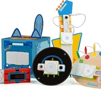 Neuron Inventor Kit – Programmable Electronic Building Blocks Including Sound, Light, and Sensors
