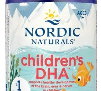 Nordic Naturals Children’s DHA, 530 mg Omega-3 Fish Oil – Strawberry – 4 oz | Omega-3 with DHA & EPA per serving supports brain development, learning & cognitive function for kids. 48 servings.