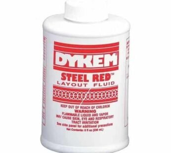 Dykem 04968 Red Layout Fluid – 8 oz Brush-In-Cap Bottle – 80496 [PRICE is per EACH]