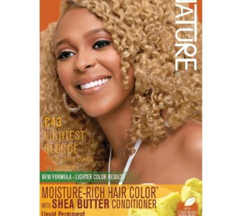 Creme of Nature Moisture Rich Hair Color Kit, C43 Lightest Blonde, 1 Application