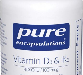 Pure Encapsulations Vitamin D3 & K2, 120 Capsules
